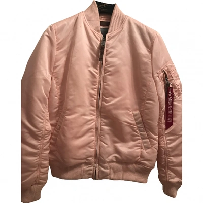 Pre-owned Alpha Industries Jacket In Pink