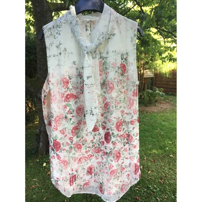 Pre-owned Marchesa Vest In Beige