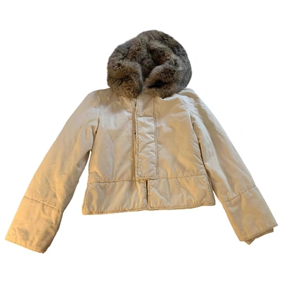 Pre-owned Gucci Beige Leather Jacket