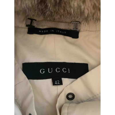 Pre-owned Gucci Beige Leather Jacket