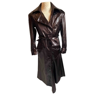 Pre-owned Olivier Theyskens Brown Trench Coat | ModeSens