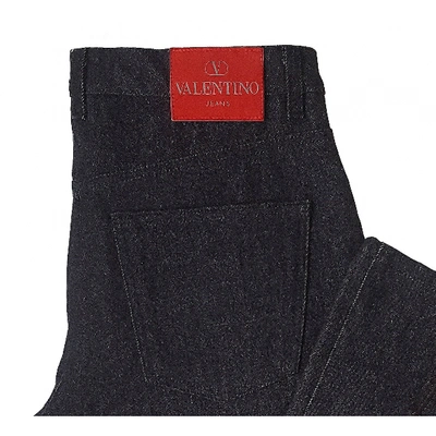 Pre-owned Valentino Straight Jeans In Black