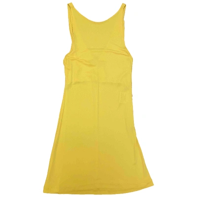 Pre-owned Versus Mini Dress In Yellow