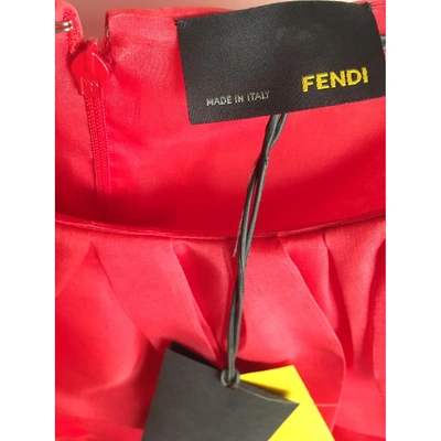 Pre-owned Fendi Red Synthetic Top