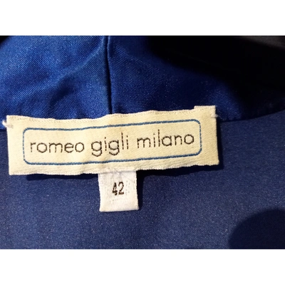Pre-owned Romeo Gigli Blue Viscose Top