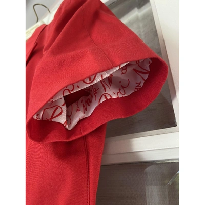 Pre-owned Nina Ricci Red Cotton Jacket