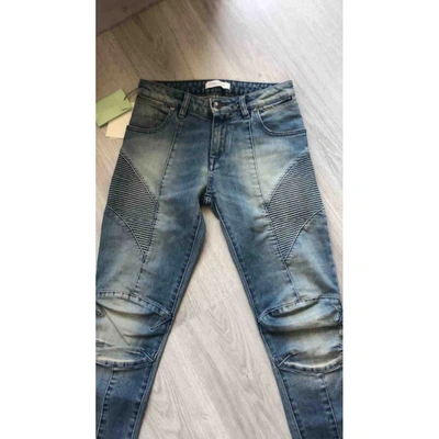 Pre-owned Pierre Balmain Trousers In Blue