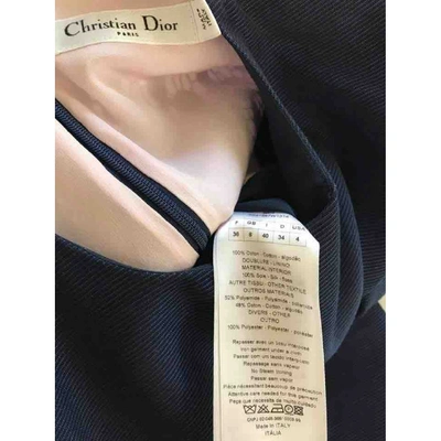 Pre-owned Dior Mid-length Dress In Navy