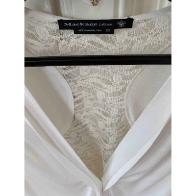 Pre-owned Mackage Silk Top In White