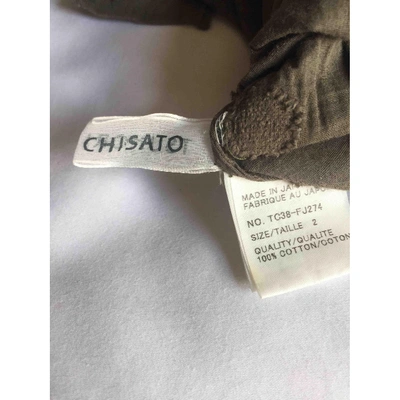 Pre-owned Tsumori Chisato Khaki Cotton  Top