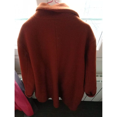 Pre-owned Vanessa Bruno Wool Coat In Orange