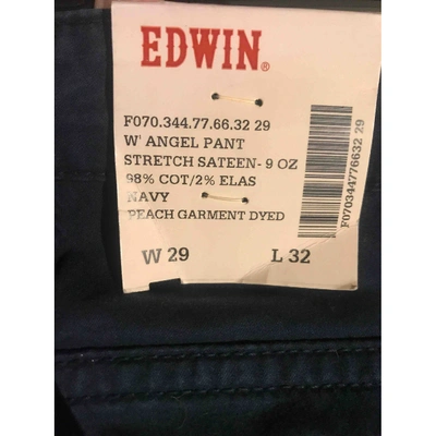 Pre-owned Edwin Slim Jeans In Blue