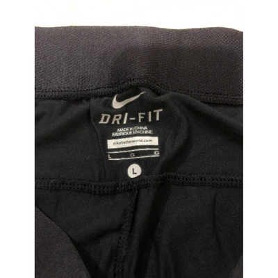 Pre-owned Nike Trousers In Black