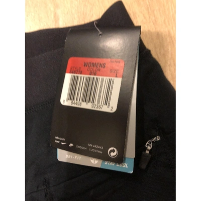 Pre-owned Nike Trousers In Black