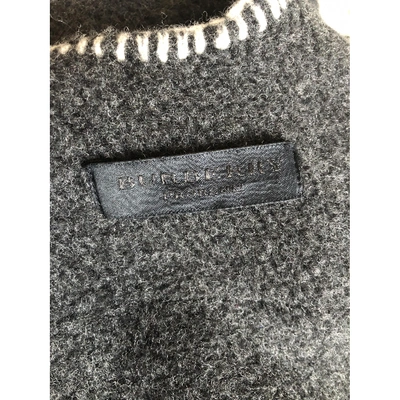Pre-owned Burberry Anthracite Wool Jacket