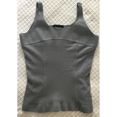 Pre-owned Narciso Rodriguez Wool Vest In Blue