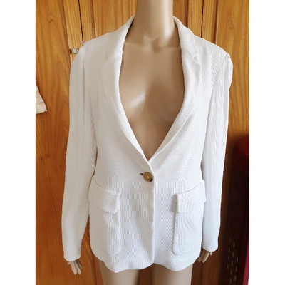 Pre-owned Armani Collezioni Short Waistcoat In White