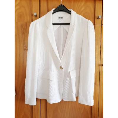 Pre-owned Armani Collezioni Short Vest In White