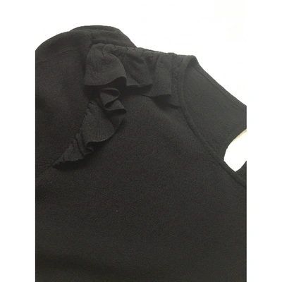 Pre-owned Sandro Black Viscose Top