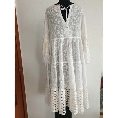 Pre-owned Quay Mid-length Dress In White