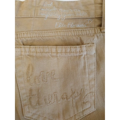 Pre-owned Fiorucci Straight Jeans In Camel