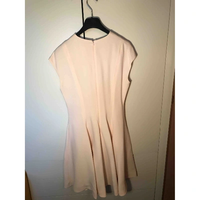 Pre-owned Dior Wool Mid-length Dress In Pink