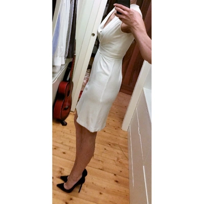 Pre-owned Costume National Mid-length Dress In White