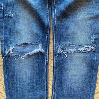 Pre-owned Dondup Straight Jeans In Blue