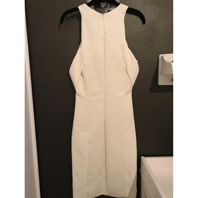 Pre-owned David Koma Mini Dress In White
