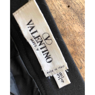 Pre-owned Valentino Wool Skirt In Black