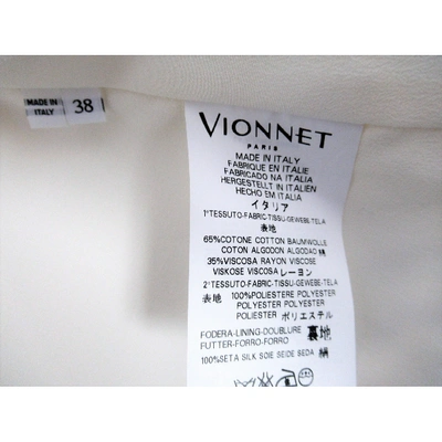 Pre-owned Vionnet White Cotton Jacket