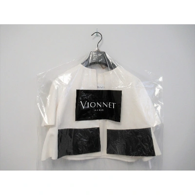 Pre-owned Vionnet White Cotton Jacket
