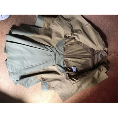 Pre-owned Alexander Mcqueen Khaki Cotton Coat