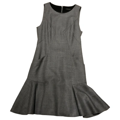 Pre-owned Barbara Bui Grey Wool Dress