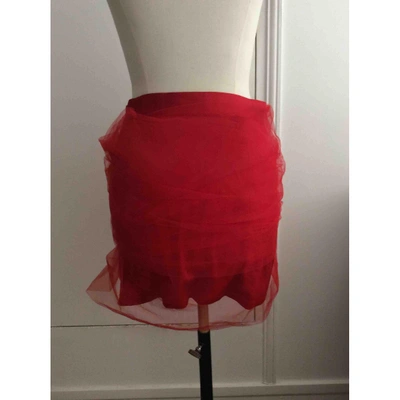 Pre-owned Y/project Mini Skirt In Red
