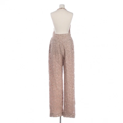 Pre-owned Valentino Pink Cotton Jumpsuit