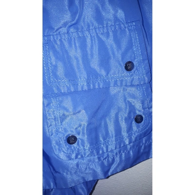 Pre-owned Carolina Herrera Biker Jacket In Blue