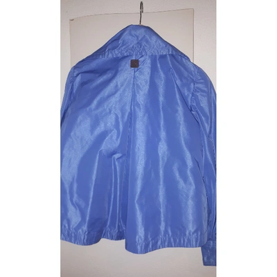 Pre-owned Carolina Herrera Biker Jacket In Blue