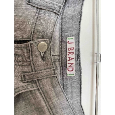 Pre-owned J Brand Slim Jeans In Grey