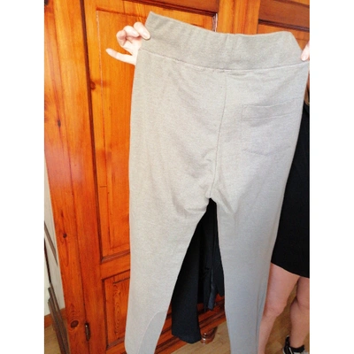 Pre-owned Woolrich Carot Pants In Grey