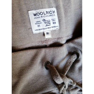 Pre-owned Woolrich Carot Pants In Grey