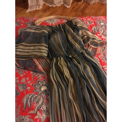 Pre-owned Brunello Cucinelli Silk Dress In Multicolour
