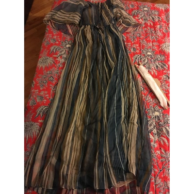 Pre-owned Brunello Cucinelli Silk Dress In Multicolour
