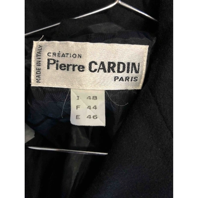 Pre-owned Pierre Cardin Wool Short Vest In Black