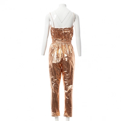 Pre-owned Isabel Marant Gold Cotton Jumpsuit