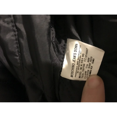 Pre-owned Moschino Coat In Blue