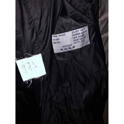 Pre-owned Moncler Peacoat In Grey