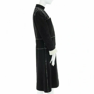Pre-owned Alexander Mcqueen Wool Coat In Black