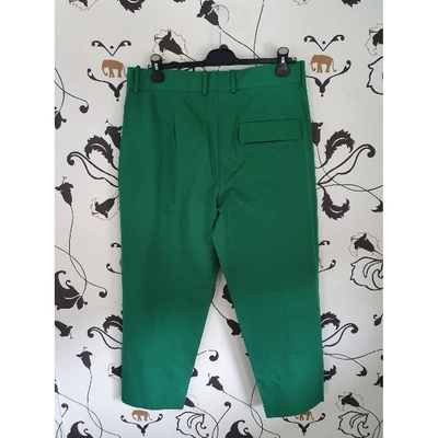 Pre-owned Cos Green Cotton Trousers