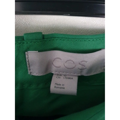 Pre-owned Cos Green Cotton Trousers
